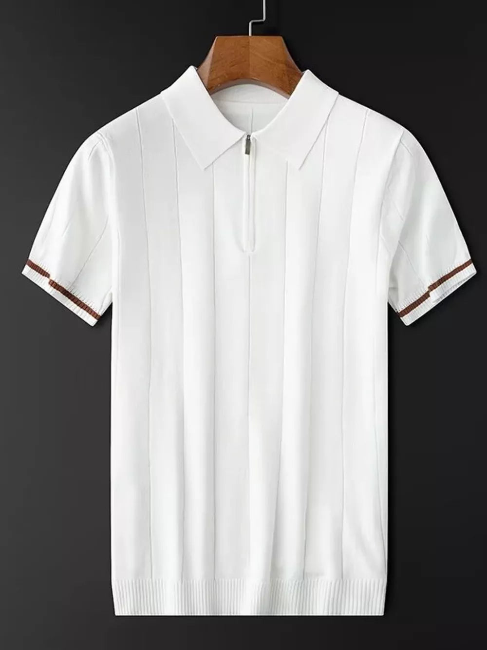 The Mercer Knit Zip Polo