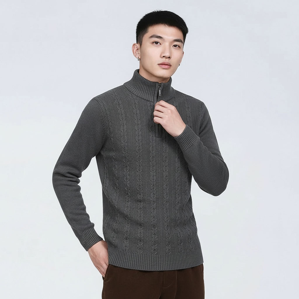 The Mercer Textured Turtleneck