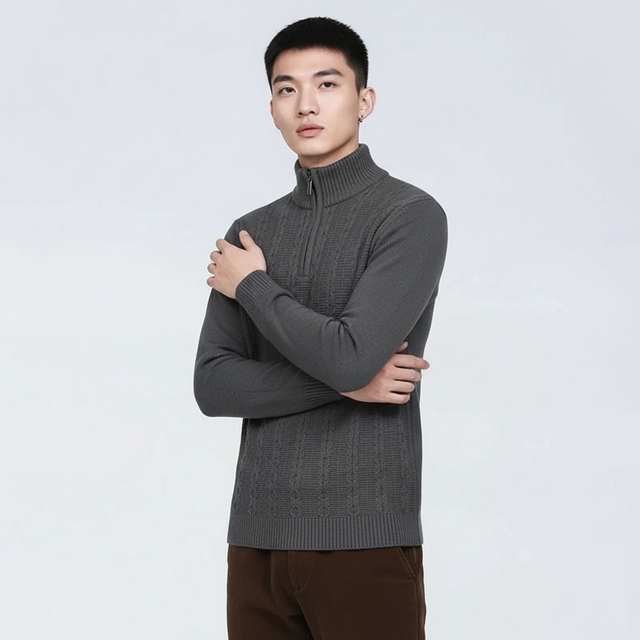 The Mercer Textured Turtleneck