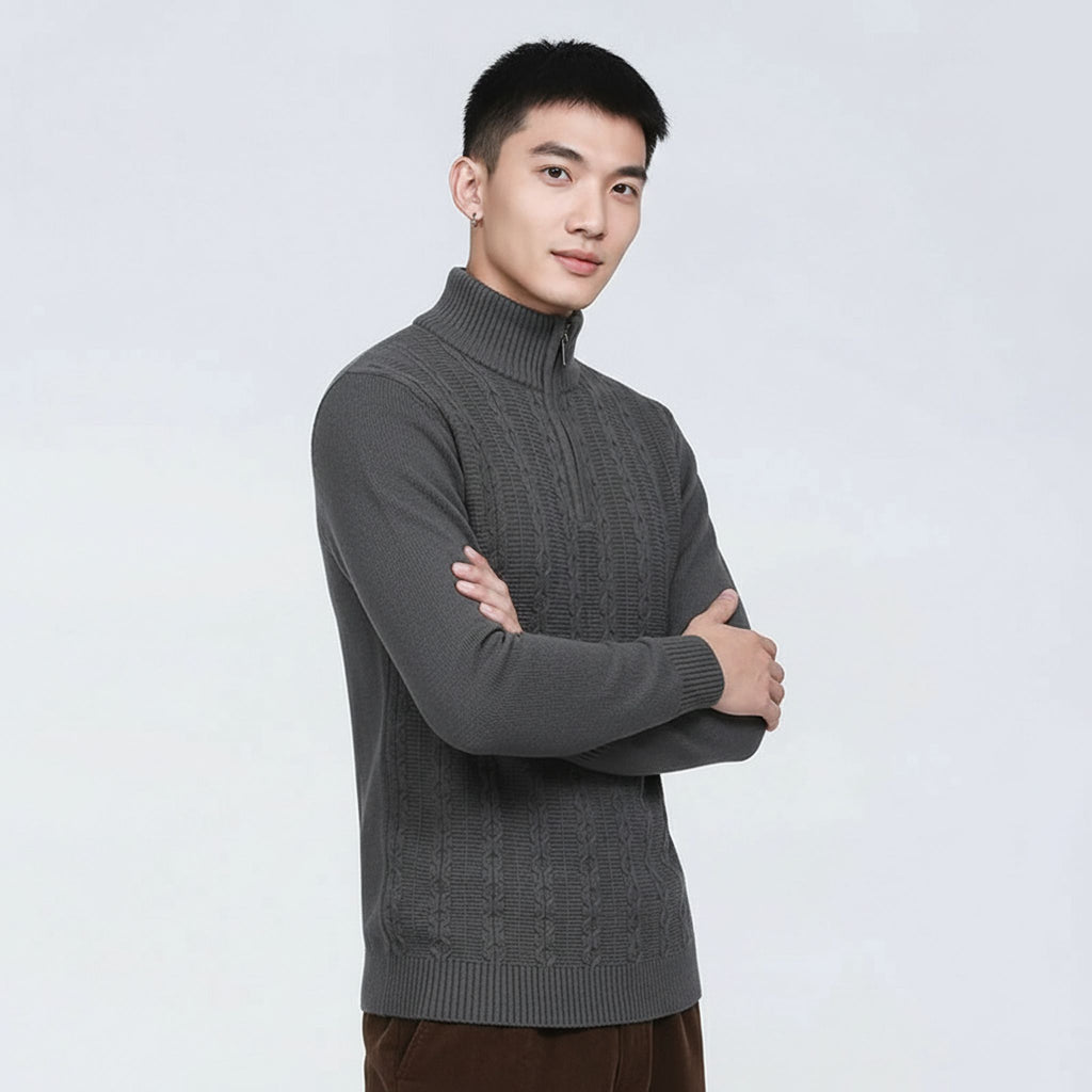 The Mercer Textured Turtleneck