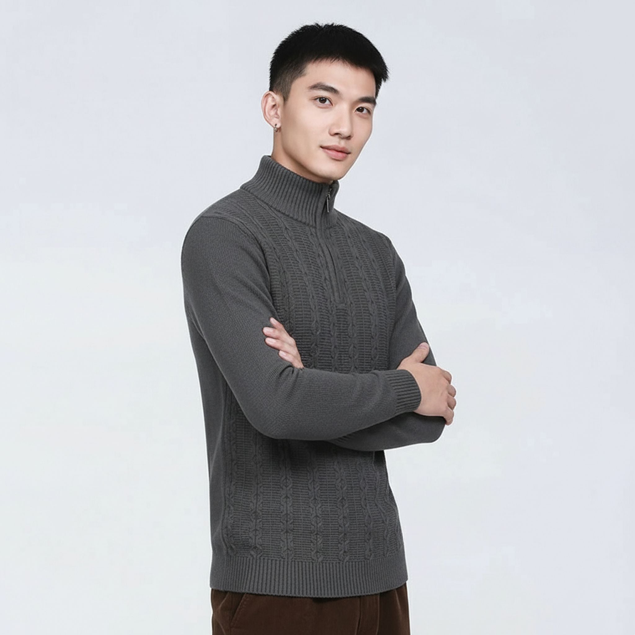 The Mercer Textured Turtleneck