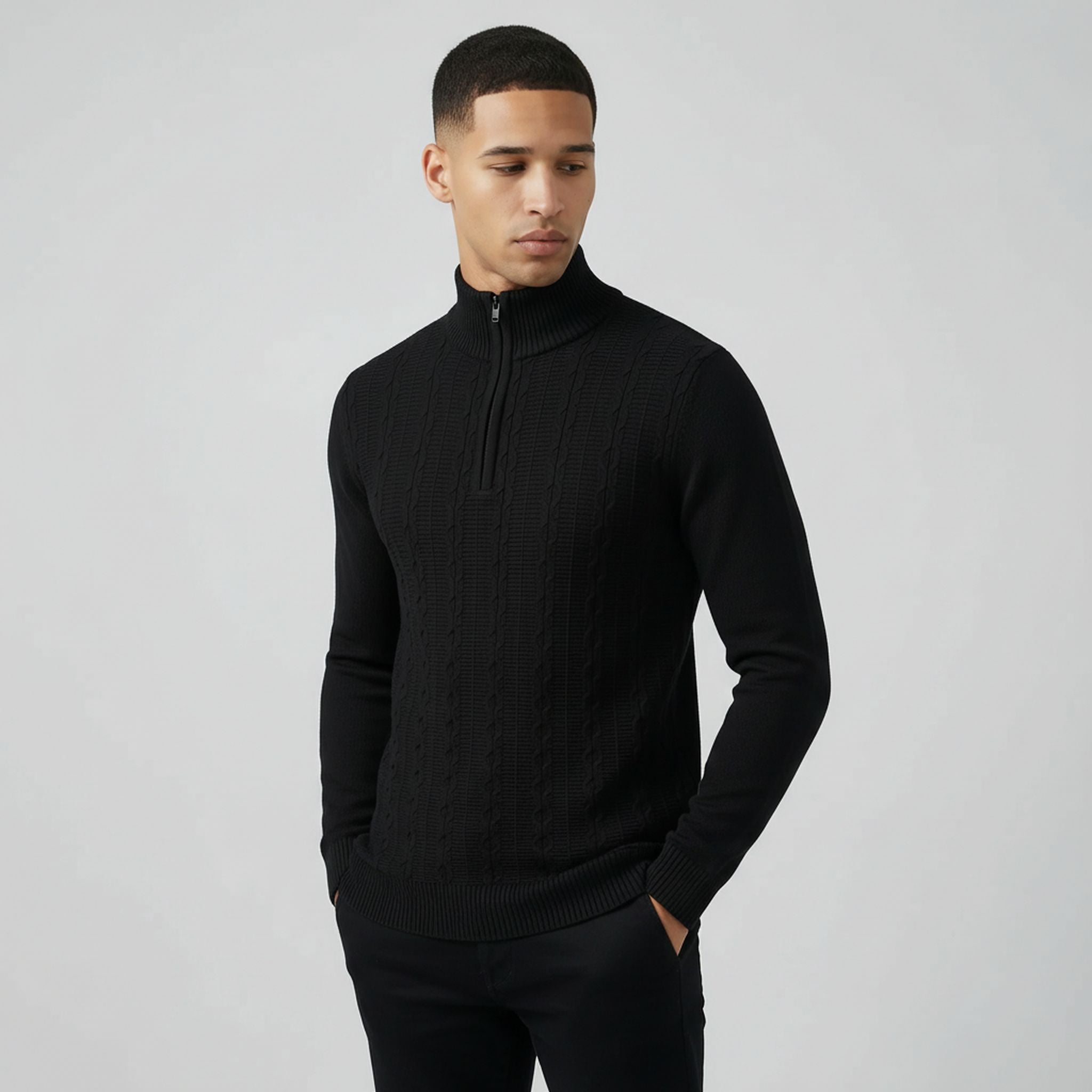The Mercer Textured Turtleneck