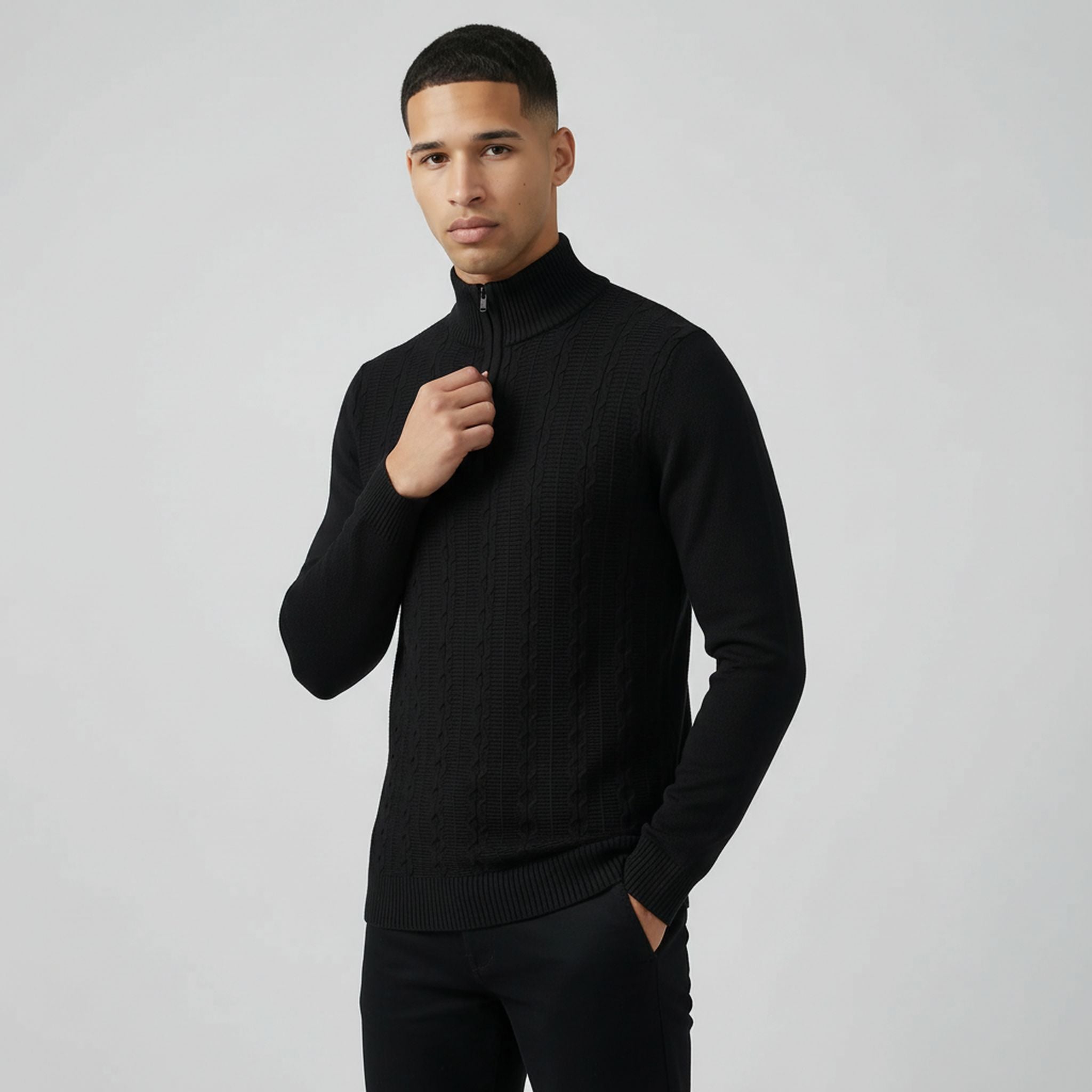 The Mercer Textured Turtleneck