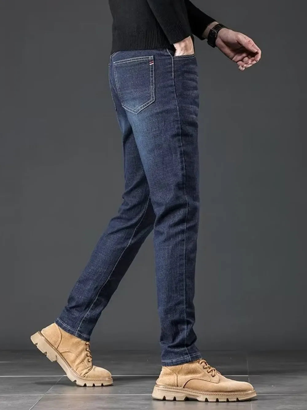 The Hudson Slim Fit Wash Jeans