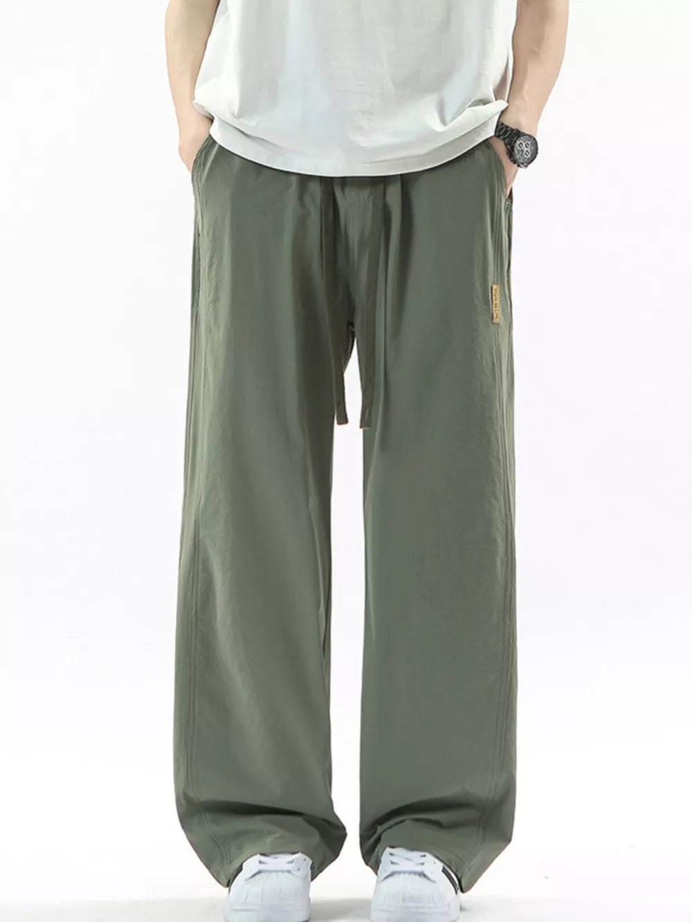 The Atlas Wide-Leg Drawstring Pants