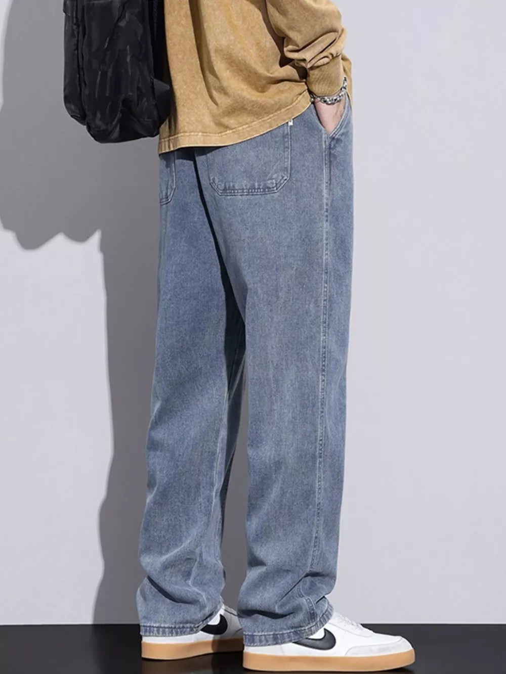The Nomad Drawstring Denim Jeans