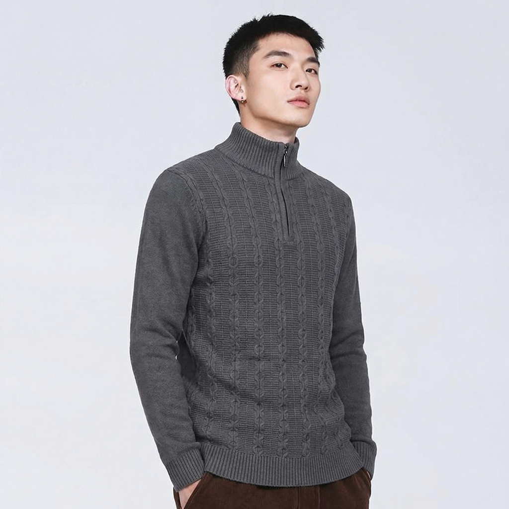 The Mercer Textured Turtleneck